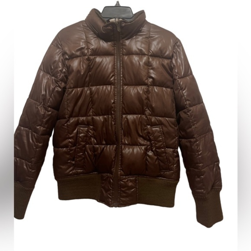 Old Navy Chocolate Brown Puffer Jacket Size XL HOST PICK!!!!